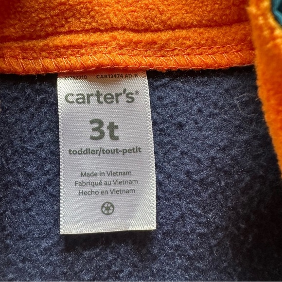 🌟3/$20🌟 Carter’s Toddler Boy Fleece half zip Jacket, 3T - Picture 4 of 4
